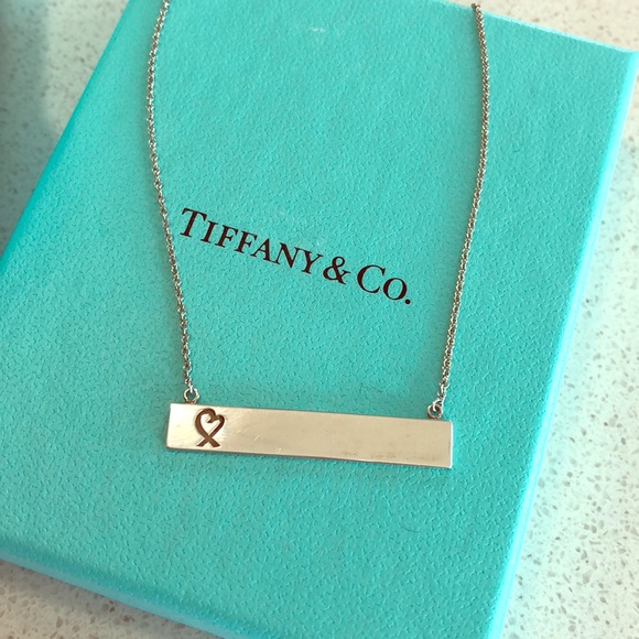 Loving Heart Bar Pendant Necklace 